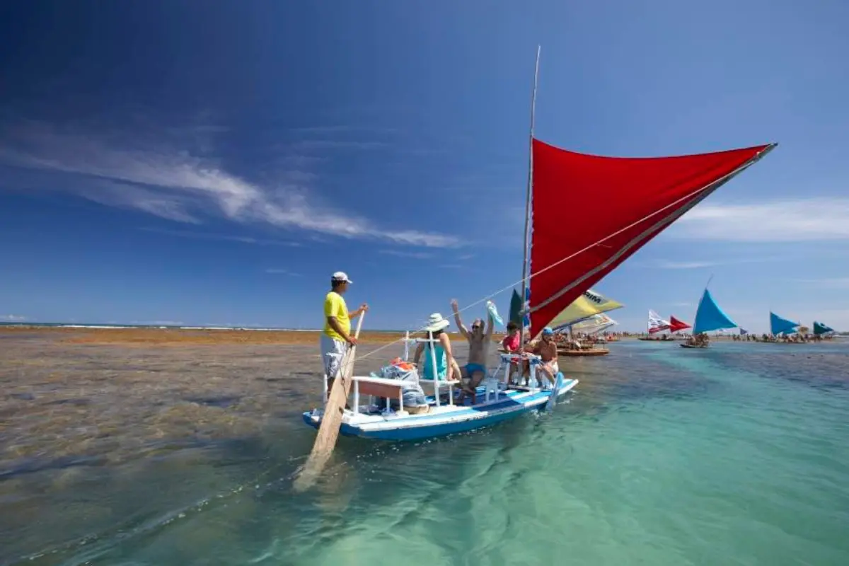 passeio de jangada