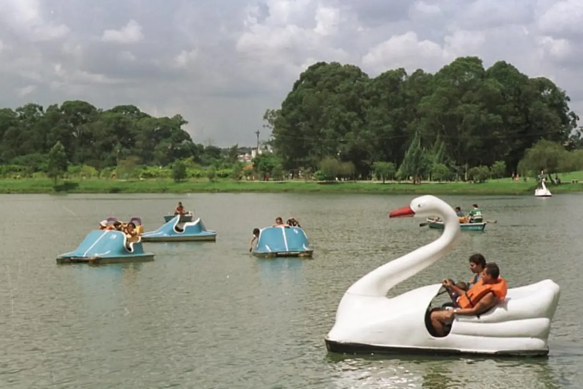 pedalinho no parque ecológico do tietê