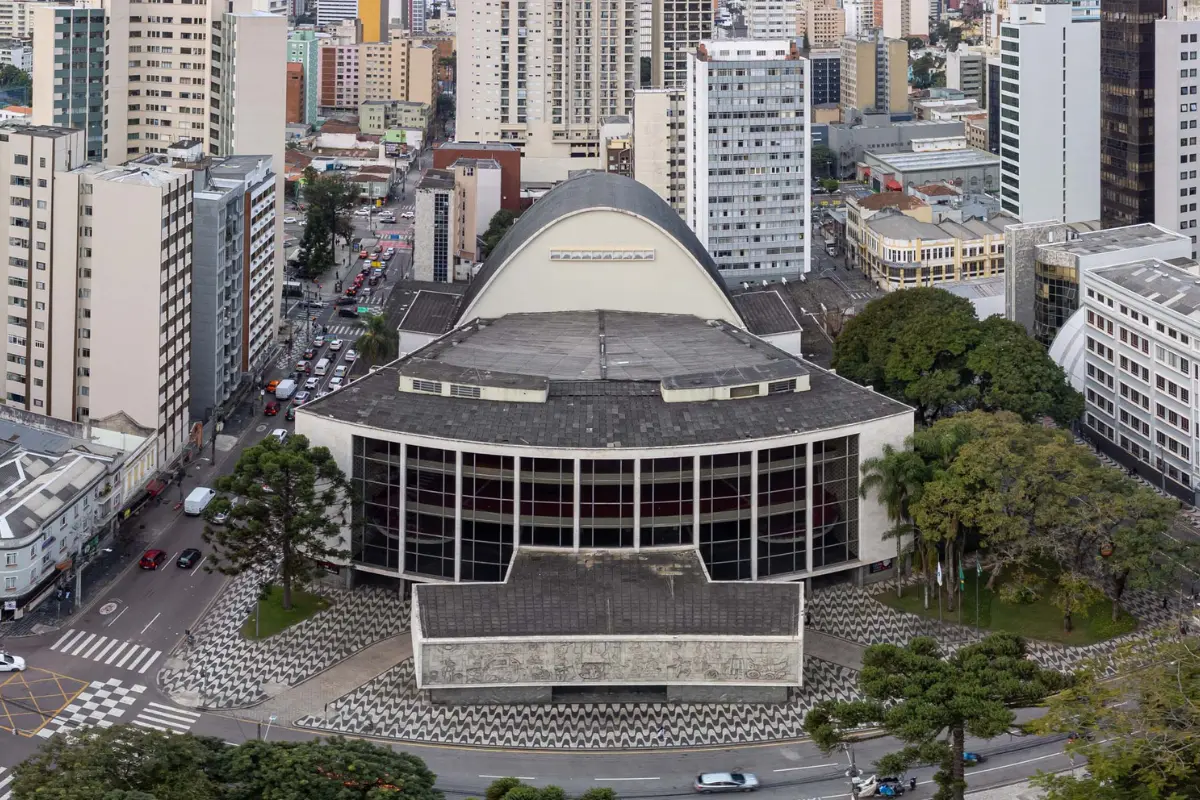 teatro guaíra da cidade de curitiba